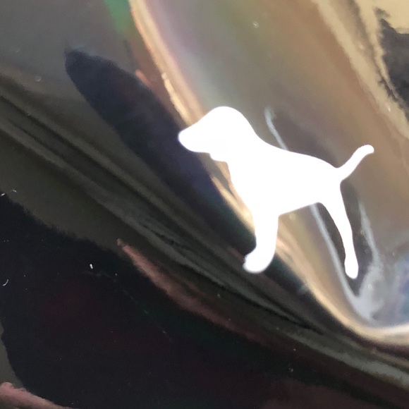 $29💋NWT Black VS PINK iridescent Mini Backpack - Picture 2 of 5